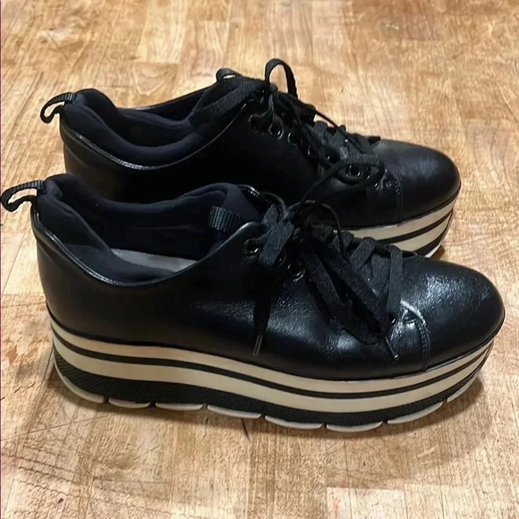 Prada Black Platform Sneakers - Picture 1 of 7